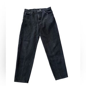Vtg Levis 550 Jeans Mens 36x32 Faded Black Relaxed Fit Tapered Dark Wash Denim